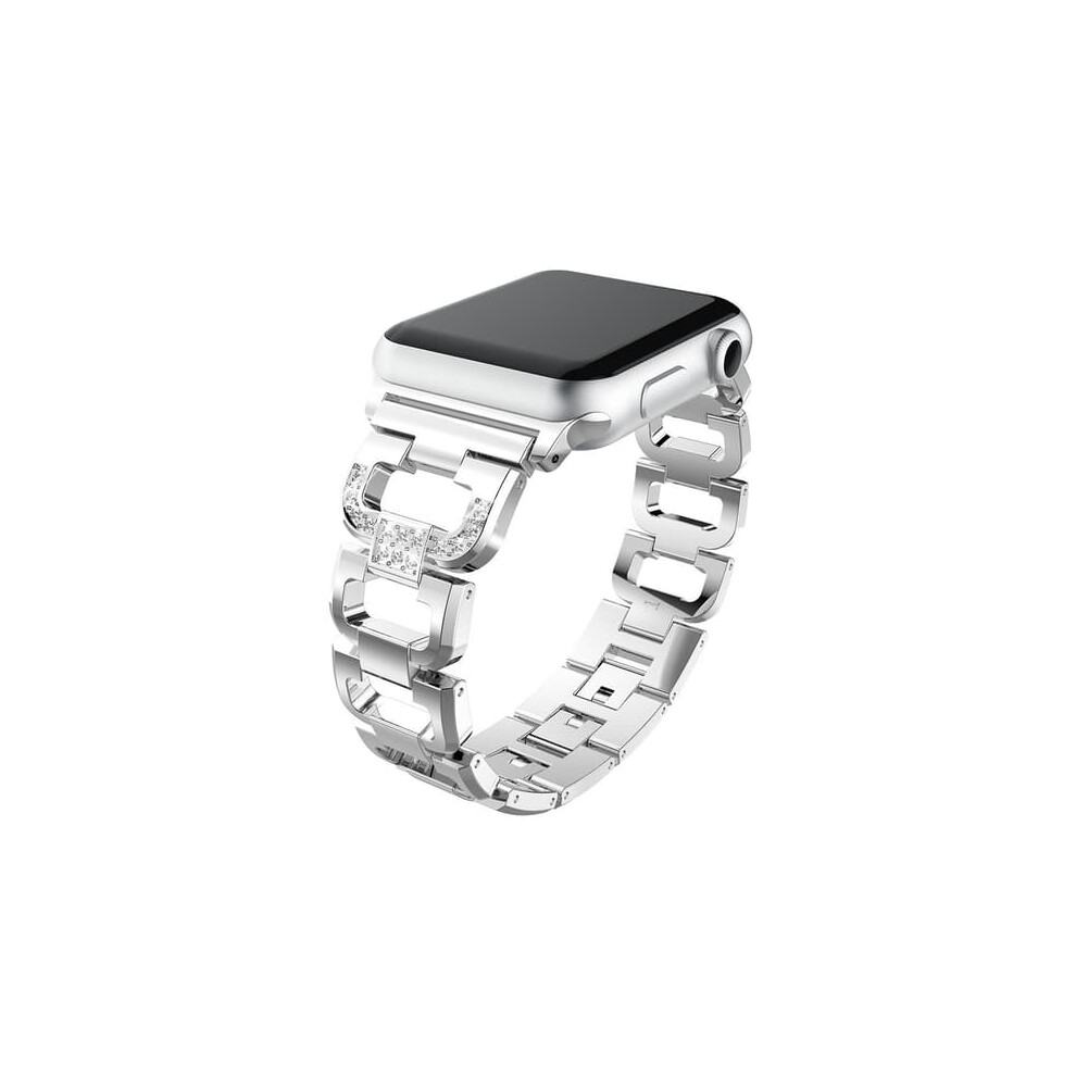 Rhinestone Metal Bracelet For Apple Watch 42/44/45/49 Mm 962125273809
