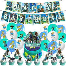 Zelda Kids Party Decoration Set with Banner Balloons