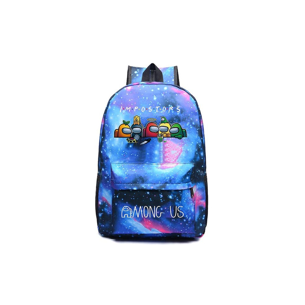 Among Us backpack for students starry blue