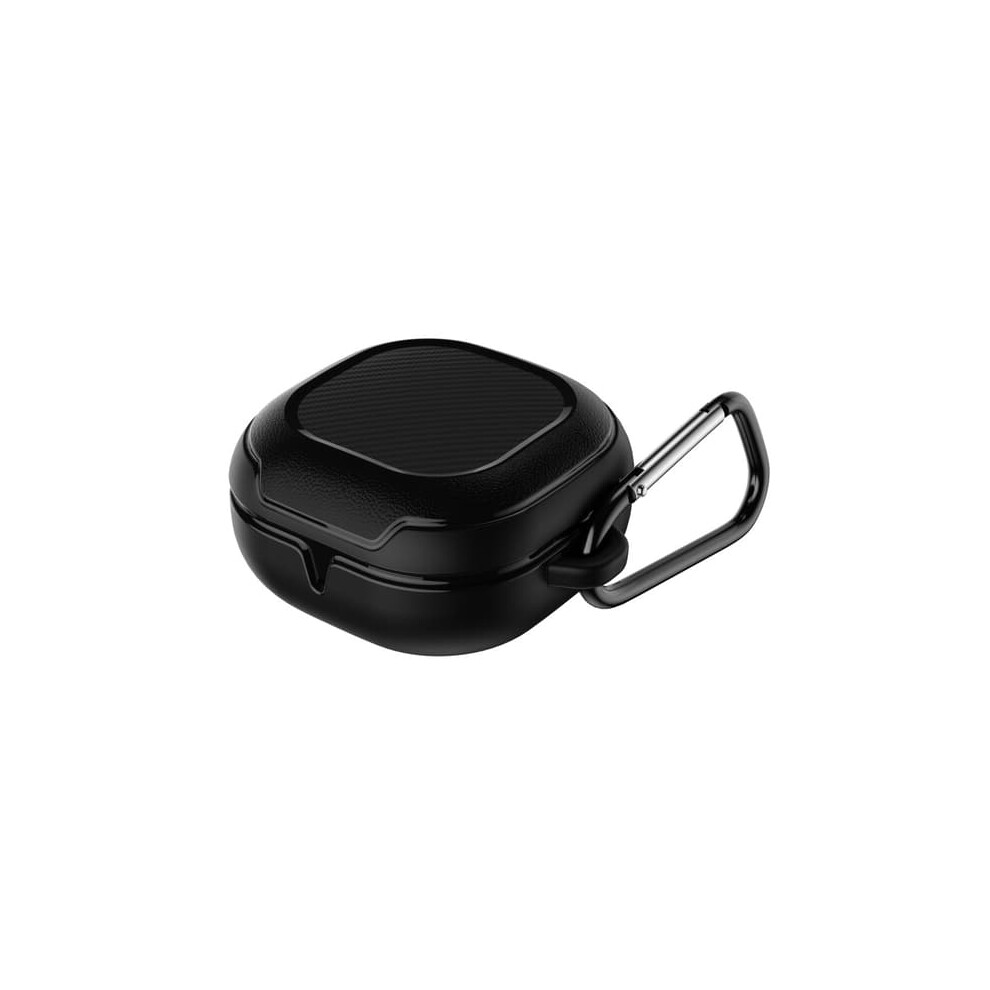 Shockproof Galaxy Buds Live/Pro Case With Carabiner Black 962125265699