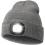 LED Beanie for Night Running and Cycling Grey 1