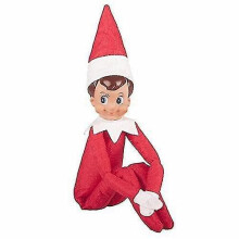 Santa Claus plush doll figure for shelf display