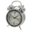 Retro Twin Bell Alarm Clock Silver 1