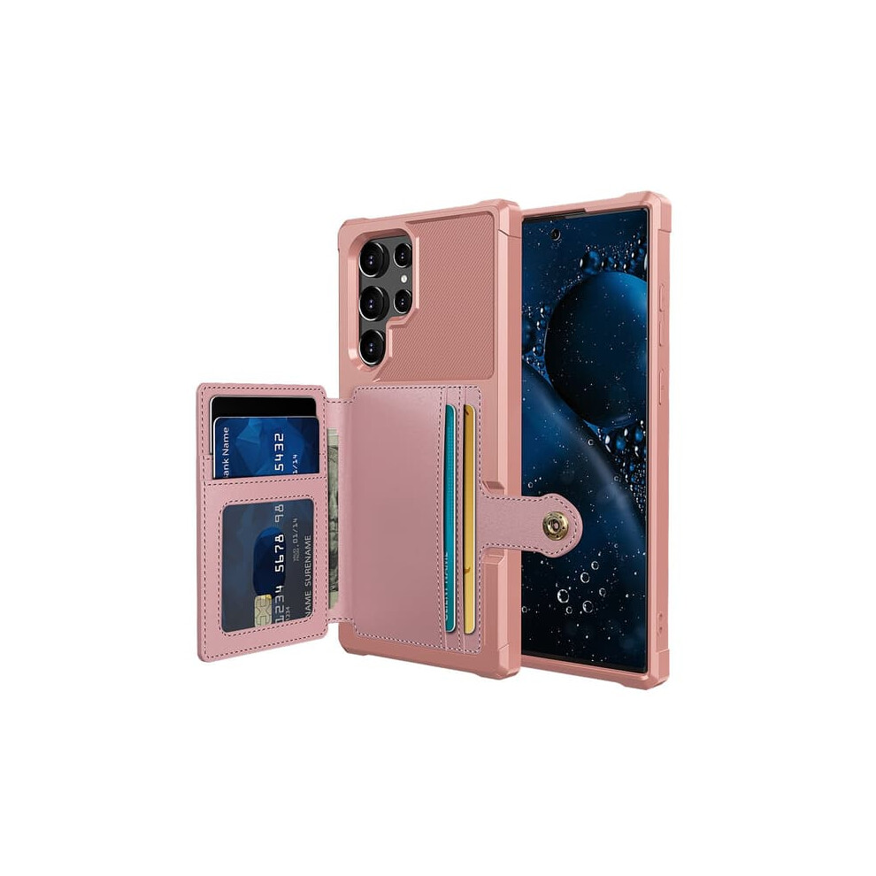 Samsung Galaxy S22 Ultra Case With Card Holder Rose Gold 962125803181