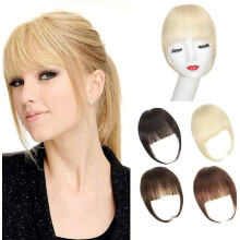 Clip-in bangs temple blonde 100% real hair