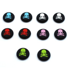 4x chrániče joysticku pre Xbox a PS4 ovládač - Skull Blue