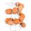 Egg Dispenser Spiral Metal Holder for 24 Eggs White 1