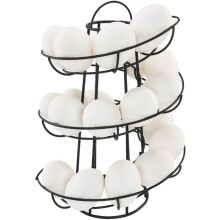 Egg Dispenser Spiral Metal Holder Rack