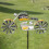 Wind Spinner Standing Yellow Bicycle Motif 1