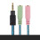 2-way mic splitter cable for headset and notebook 3