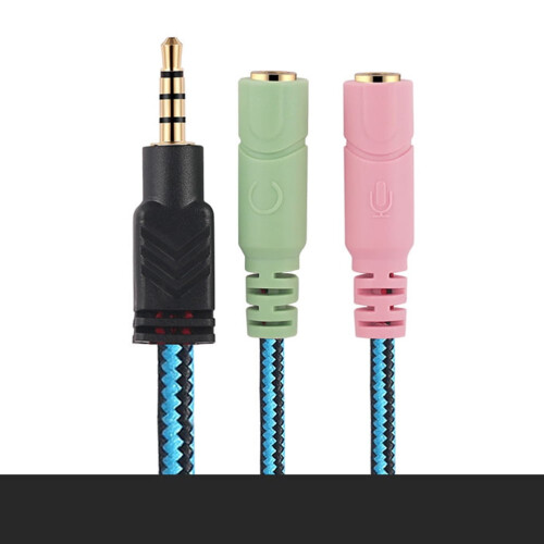 2-way mic splitter cable for headset and notebook 2
