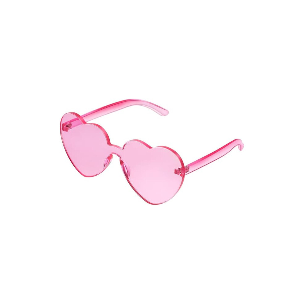 Heart Shaped Sunglasses Rimless Transparent 1 Pair 962125812961