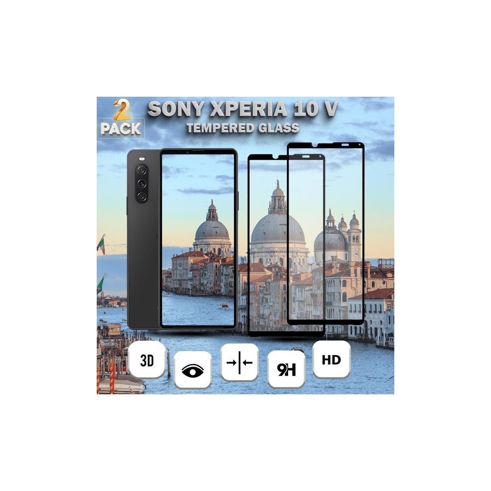 Sony Xperia 10 V Tempered Glass Screen Protector 2-Pack 962125279153