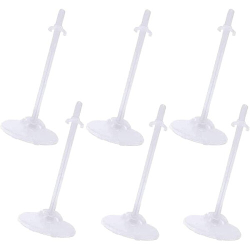 Barbie Doll Display Stand Transparent Mini Holder