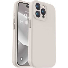 Ag luí le Clúdach Rubair iPhone13Pro Max le Cosaint Ceamara Leachtach V2 - Bán Seanré