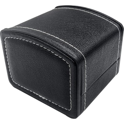 Watch box PU leather square travel case 1 compartment