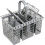 Dishwasher cutlery basket with removable handle 1