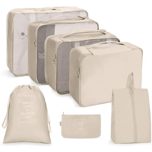 Travel Packing Cubes Set 7 Pieces