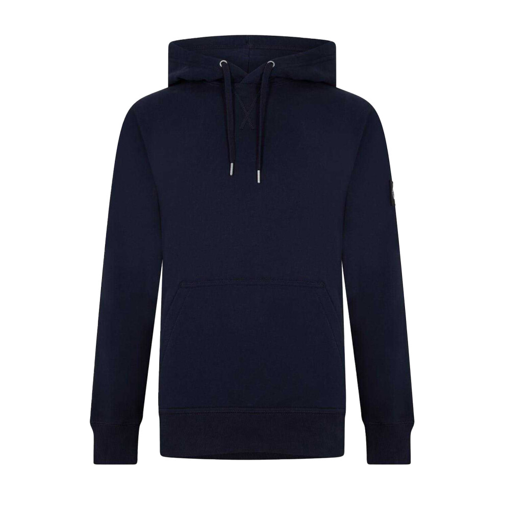 Calvin Klein (Xs, Night Sky) Mens Monogram Badge Hoodie