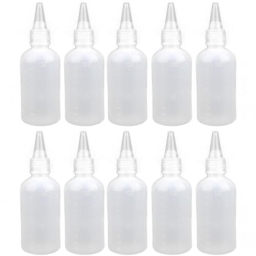 Plastic Squeeze Bottles 100ml 10 pcs