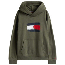 (8 Years, Pewter) Tommy Hilfiger Childrens/Kids Flag Logo Drawstring Hoodie