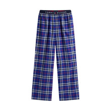 (XXL, Blue) Tommy Hilfiger Mens Flannel Plaid Pyjama Bottoms