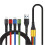 4-in-1 USB-snellaadkabel [120 cm lang] Multifunctionele kabel voor Type-C Micro Android-telefoons 1