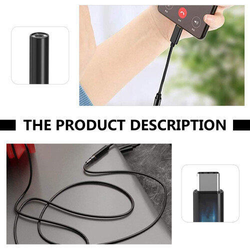 2 stuks hoofdtelefoonaansluiting adapter oortelefoon type - kabel TPU 2