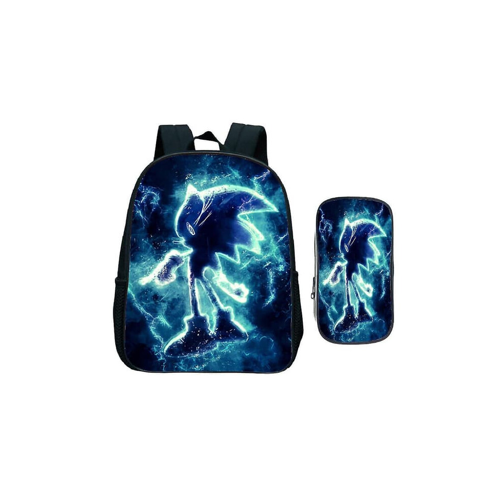 Sonic The Hedgehog backpack set with pencil bag 2 pcs