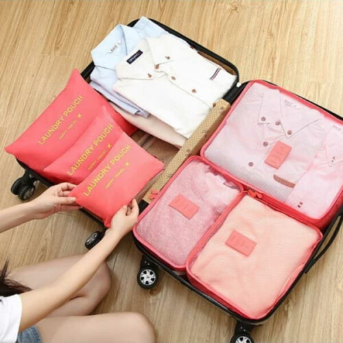 Suitcase Bag Insert Gray 6-Pack Travel Organizer 1