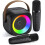 Mini karaoke machine portable Bluetooth with 2 mics 1