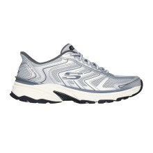(11 UK, Slate/Grey) Skechers Mens Mesh Lace Up Trainers