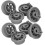 Dishwasher wheels compatible with Bosch 8 pcs 1