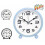 Metal Silent Alarm Clock with Large Numbers 1 Pack 1