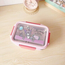 Sanrio Lunchbox Kitty Kuromi Melody Cinnamoroll Kawai Edelstahl Doppelwandig Isolierte Lunchbox mit Hitzeschutz kuromi-2