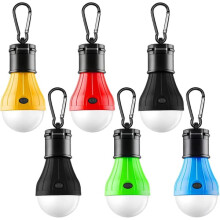 Camping lantern LED portable battery-powered 6 pcs
