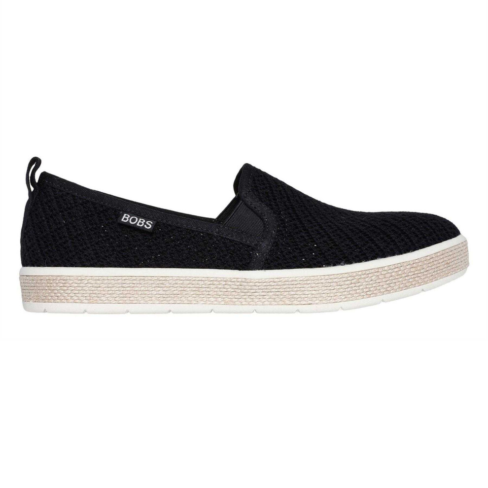 Skechers (5 Uk, Black) Womens/Ladies Woven Espadrilles