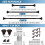 Set de bare de perdea duble Urbanest cu bilă canelată, 5/8", 84"-120", bronz 5