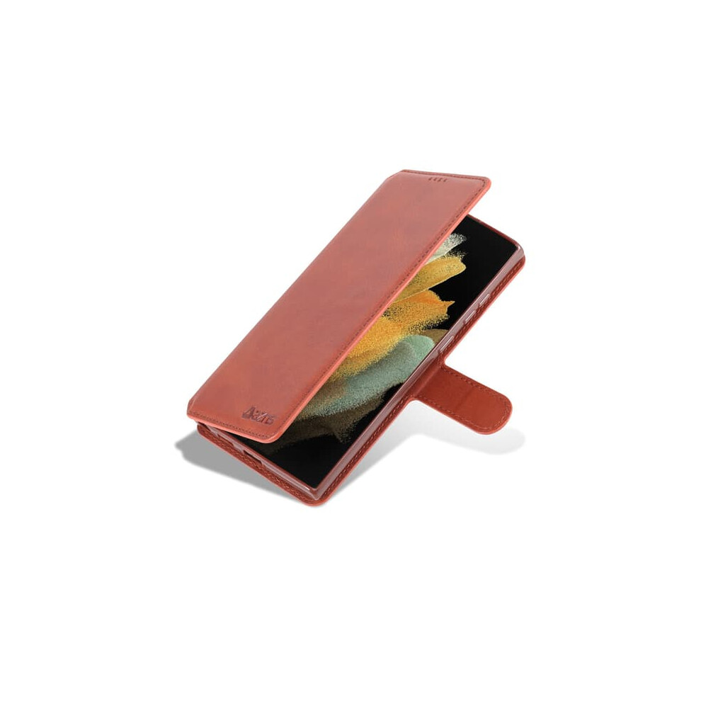 Samsung Galaxy S23 Ultra Wallet Case Brown 962029579670
