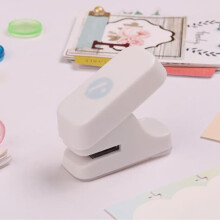 Mushroom Hole Punch White Single-Hole Disc Binder