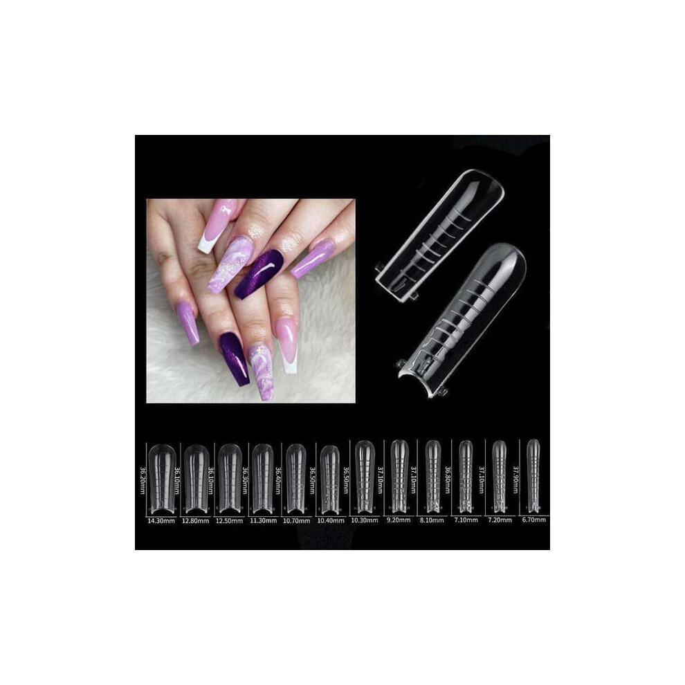 Nail forms for polygel acrylic nails 48 pcs
