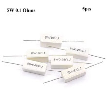 Cement Resistor 0.1 Ohm 5W 5 pcs