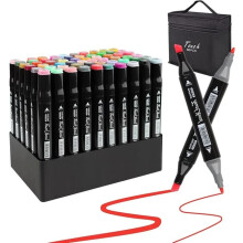 Graffiti Sketch Pens Double-Tip 60 Sets with Case
