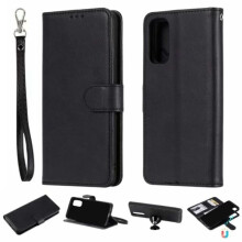 Compatibel met Samsung Galaxy S21 Ultra 2-in-1 magnetische portemonneehoes zwart