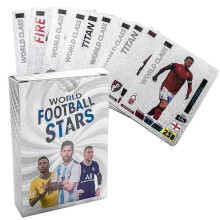 World Football Stars plastic trading cards 55 pcs