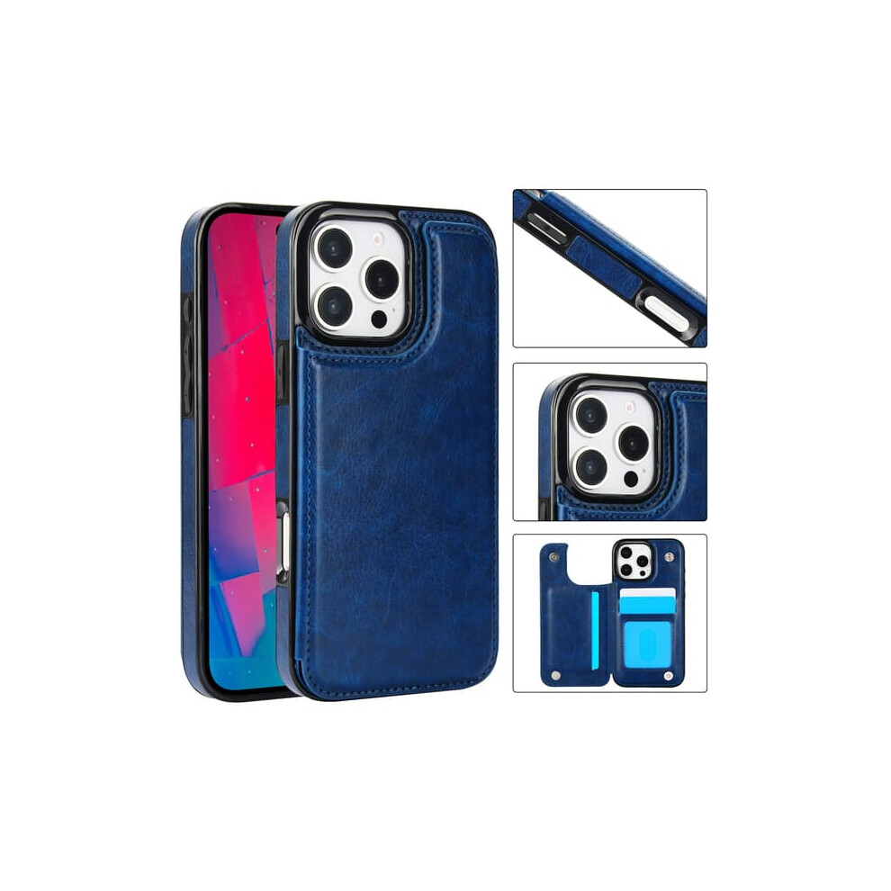 Iphone 16 Pro Case With Wallet Slot Dark Blue 962029579595
