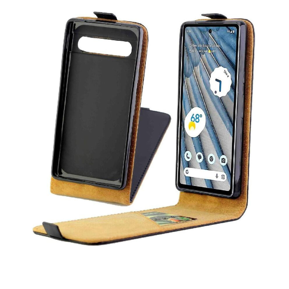 Google Pixel 7A Vertical Flip Case With Card Slot, Tpu 971050054711