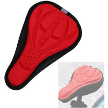 Children's Bicycle Saddle Padded Gel Cushion Red