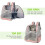Foldable Mesh Pet Backpack with Metal Frame for Dogs and 2