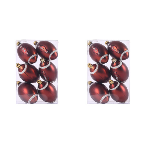 Kerstboomversiering bal 6 cm voetbal basketbal